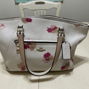 Coach Leather Floral Bag